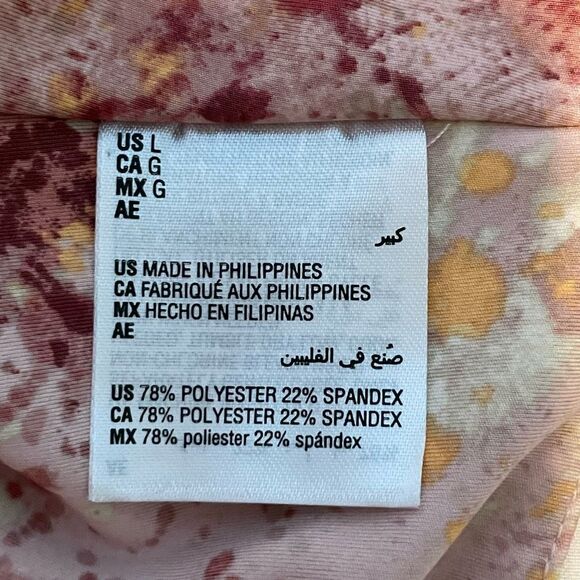 Jenni Style Not Size Corset Bra Crop Top Watercolor Pinks L - Picture 6 of 8